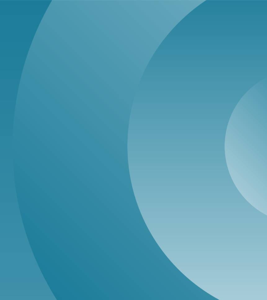 Abstract image of circle segments on a teal background.