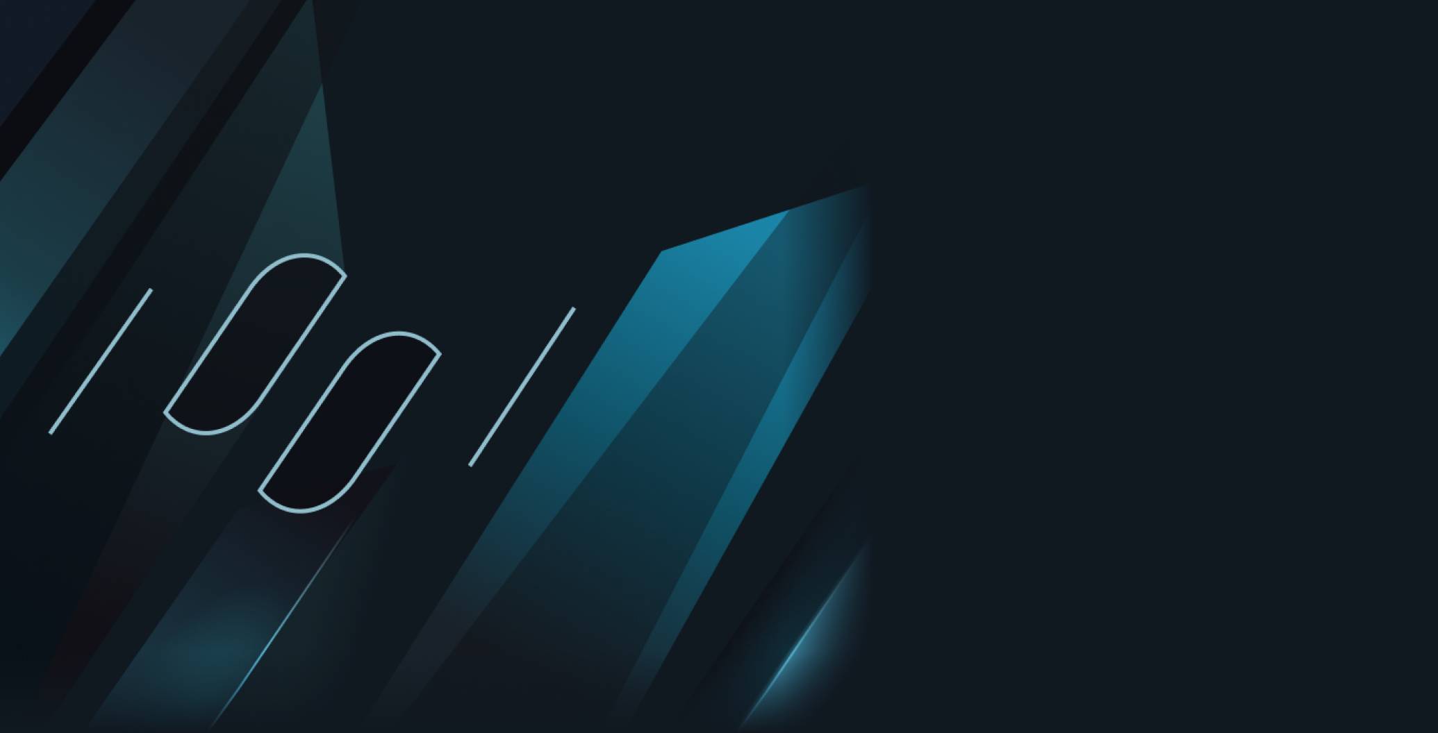 Abstract image featuring the Strategic Indices logo in black and topaz colors.